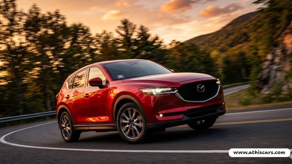 Best affordable cars for students USA 2026 Mazda CX-5 in action on mountain road