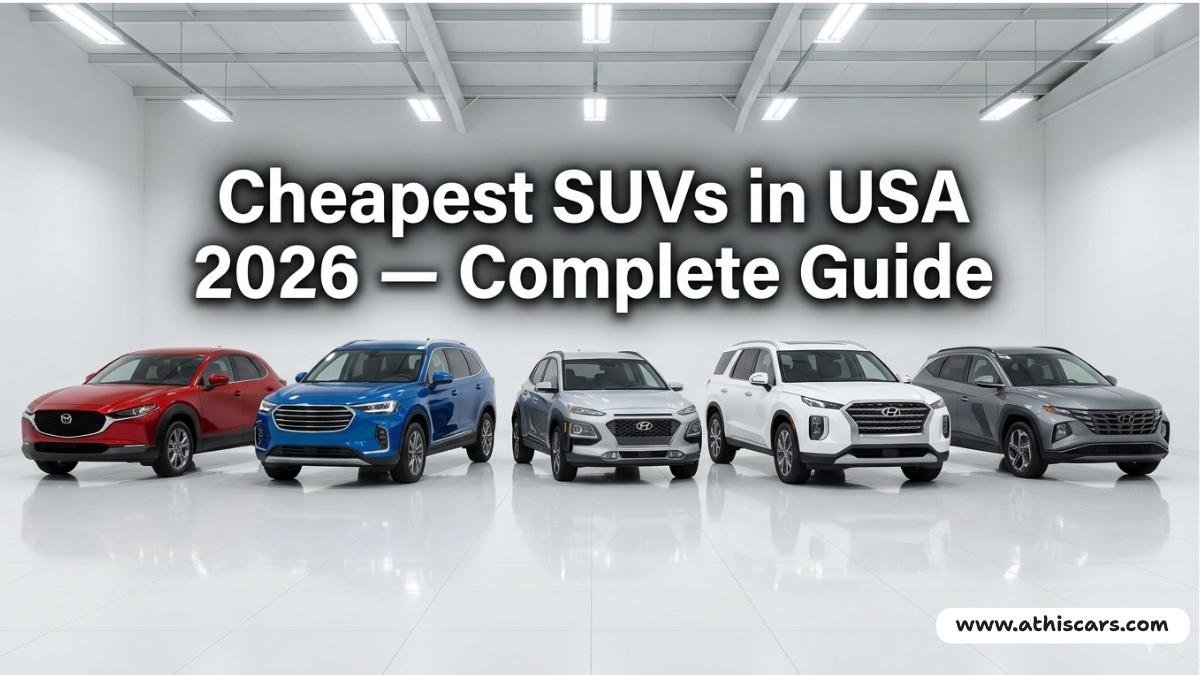 Cheapest SUVs in USA 2026 complete guide