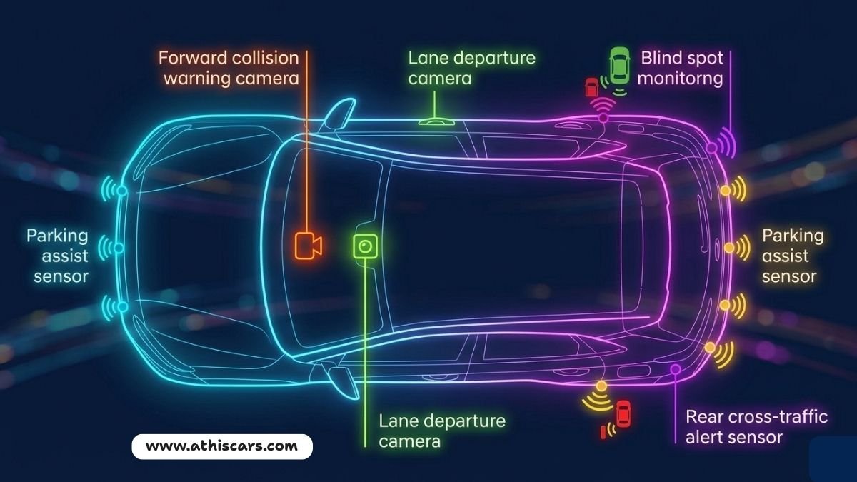 Cheapest SUVs in USA 2026 standard safety technology sensor