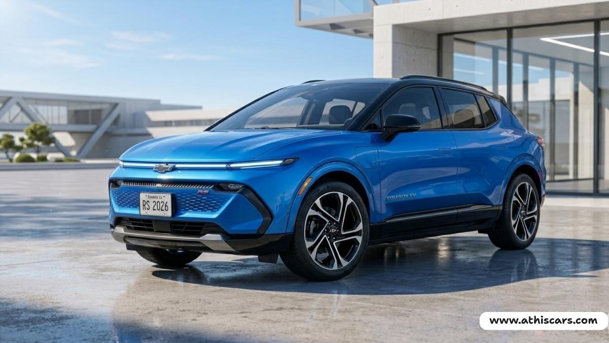 Best electric cars under $30k USA 2026 Chevrolet Equinox EV RS in Riptide Blue