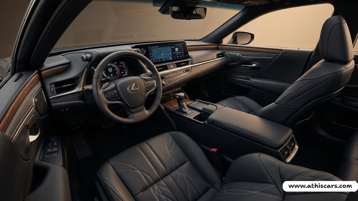 Top 10 low maintenance luxury cars – 2026 Lexus ES Ultra Luxury interior with 14-inch touchscreen and semi-aniline leather