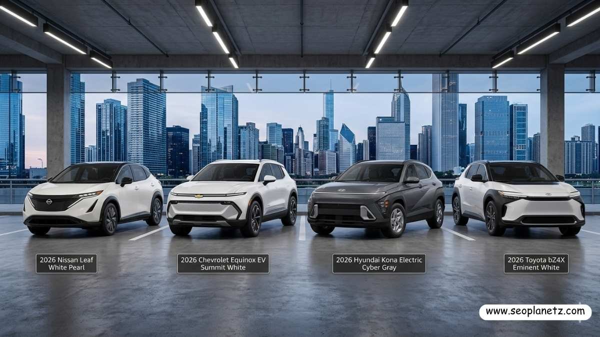 Nissan Leaf vs Equinox EV vs Kona Electric vs Toyota bZ side-by-side