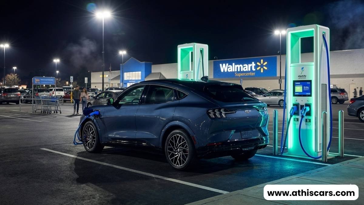Price to charge electric car at Walmart Electrify America DC fast charging station USA 2026